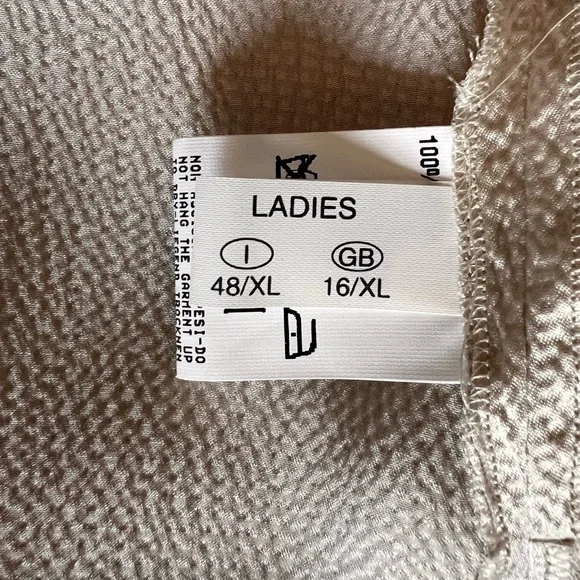 Fabiana Filippi High Neck Champagne Silk Sleeveless Blouse - Picture 12 of 15